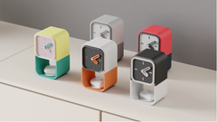 Desk Clock With Airpod Charger and Storage