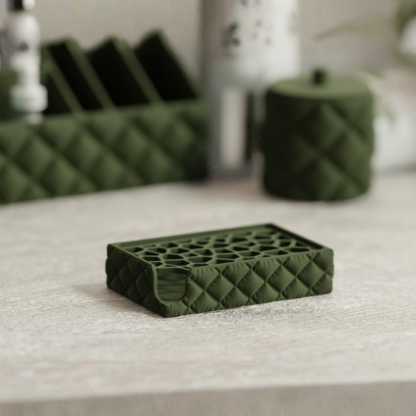 Modern 3D Printed Soap Dish with Interchangeable Drain Designs - Stylish & Durable Bathroom Accessory