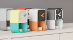 Desk Clock With Airpod Charger and Storage