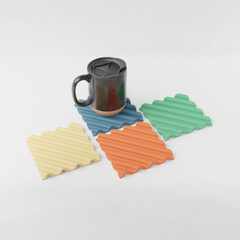 Wavey Coasters – Modern Interlocking Drink Coasters for Home & Office