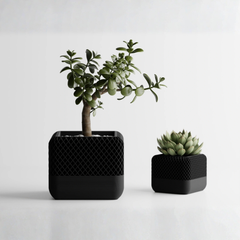 Modern Square Apple Home Pod Style Plant Pot Vases