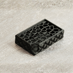 Modern 3D Printed Soap Dish with Interchangeable Drain Designs - Stylish & Durable Bathroom Accessory