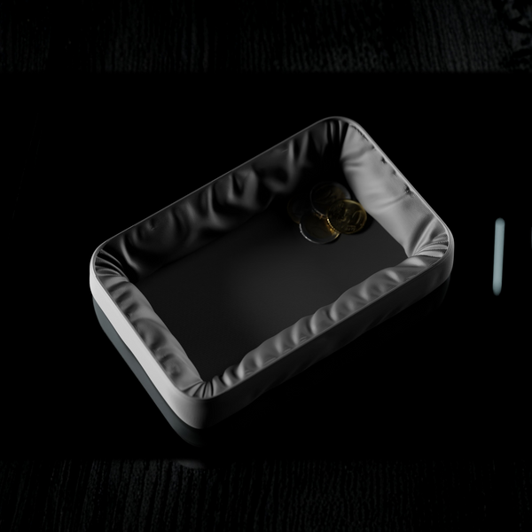 Nuvia Soft-Touch 3D Printed Valet Tray - Modern Minimal Catchall Dish for Keys, Coins & Desk Essentials