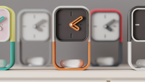 Desk Clock With Airpod Charger and Storage